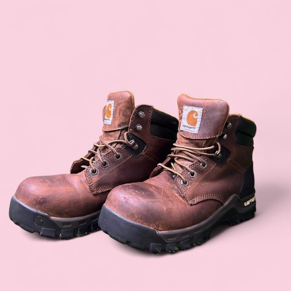 Size 6M/W Women’s - Carhartt Z7687 Rugged Flex Work Boots Composite Toe Brown